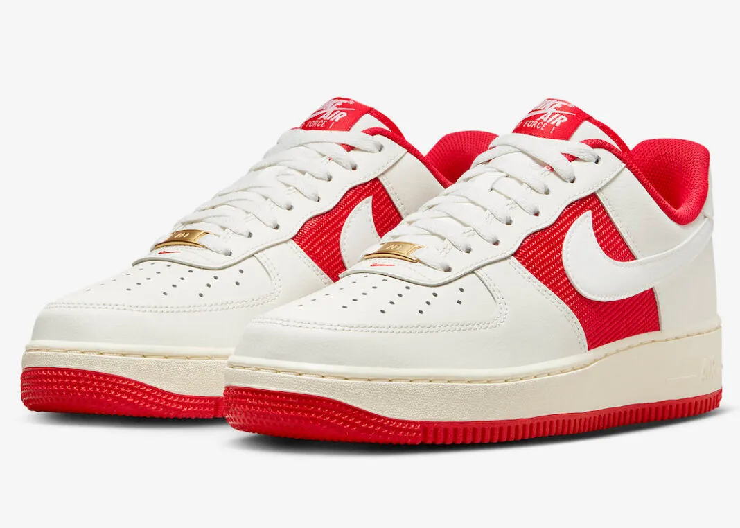 Nike Air Force 1 Low Athletic Department Sail University Red FN7439-133