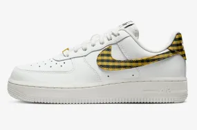 Nike Air Force 1 Low Bronzine Gingham Summit White Black DZ2784-102