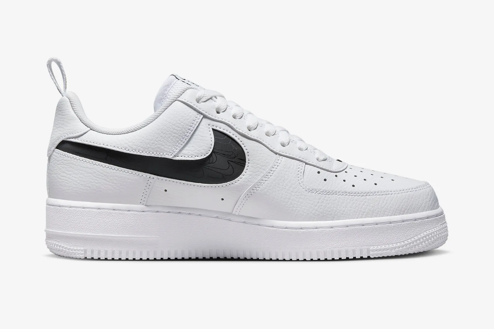 Nike Air Force 1 Low Multi-Etch Swoosh White Black FV1320-100