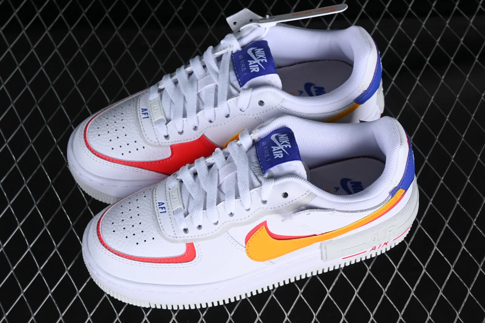 Nike Air Force 1 Shadow Gundam White Siren Red Photon Dust DZ1847-100