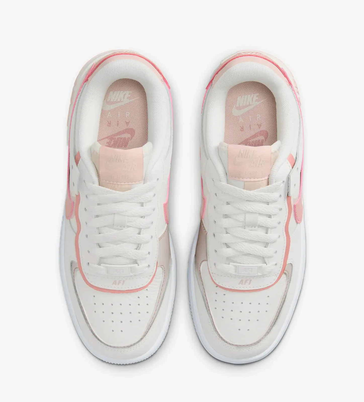 Nike Air Force 1 Shadow Phantom Pink Oxford White Red Stardust DZ1847-001