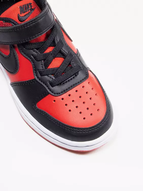 Nike  Junior Boys Nike Red/Black Court Borough Low Recraft Trainers