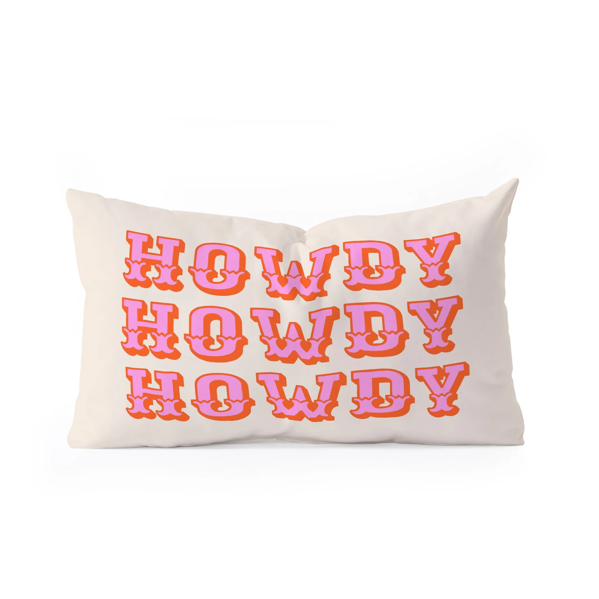 Ole Howdy Y'all Oblong Throw Pillow (DS)