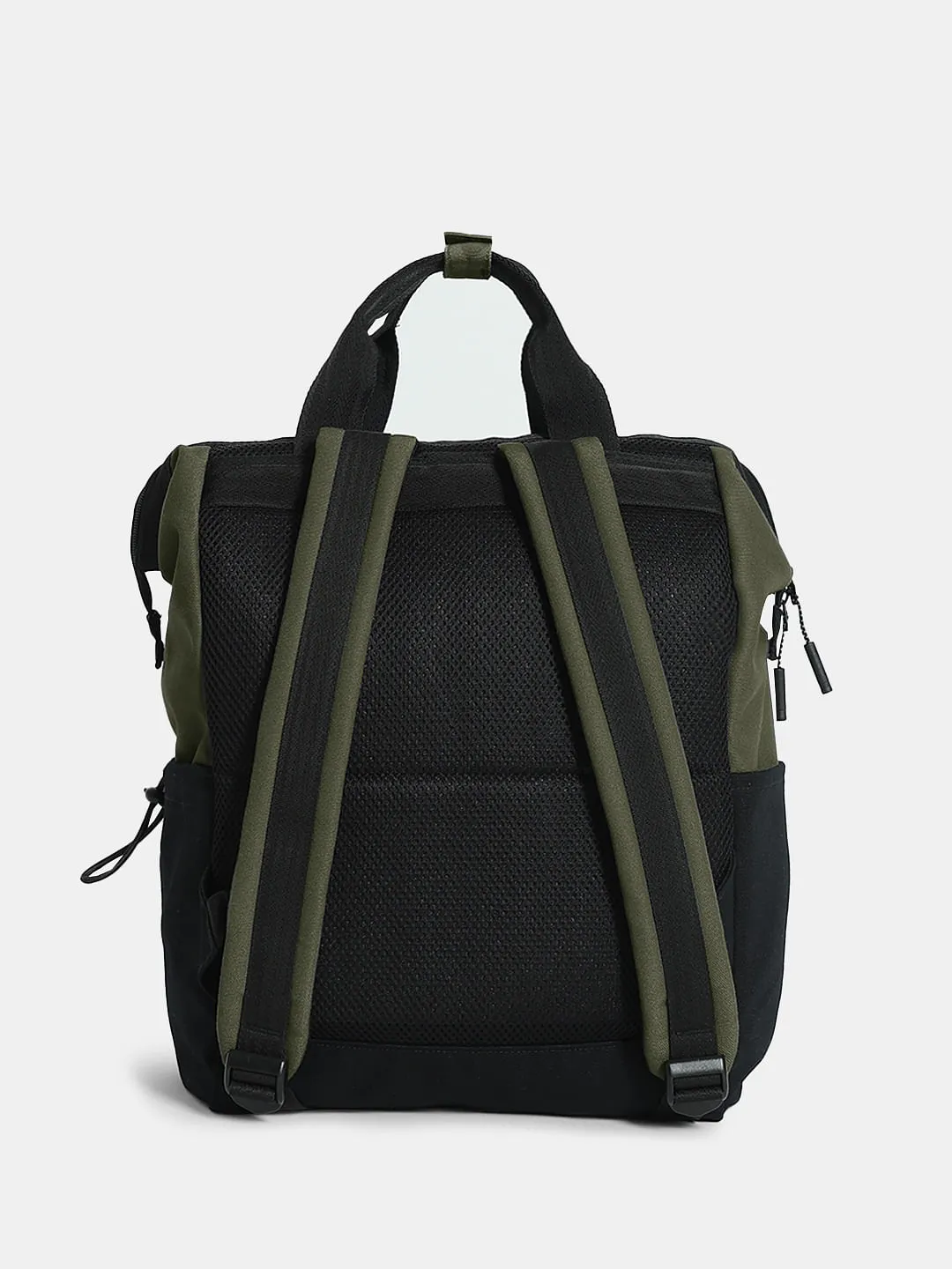 Olive Green Camo Print Backpack