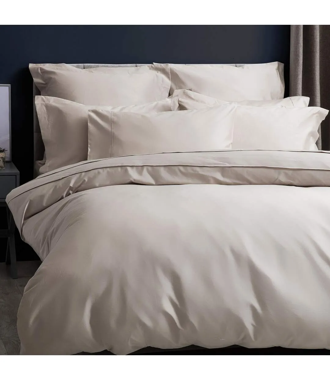 Pima cotton 450 thread count duvet cover oyster Belledorm