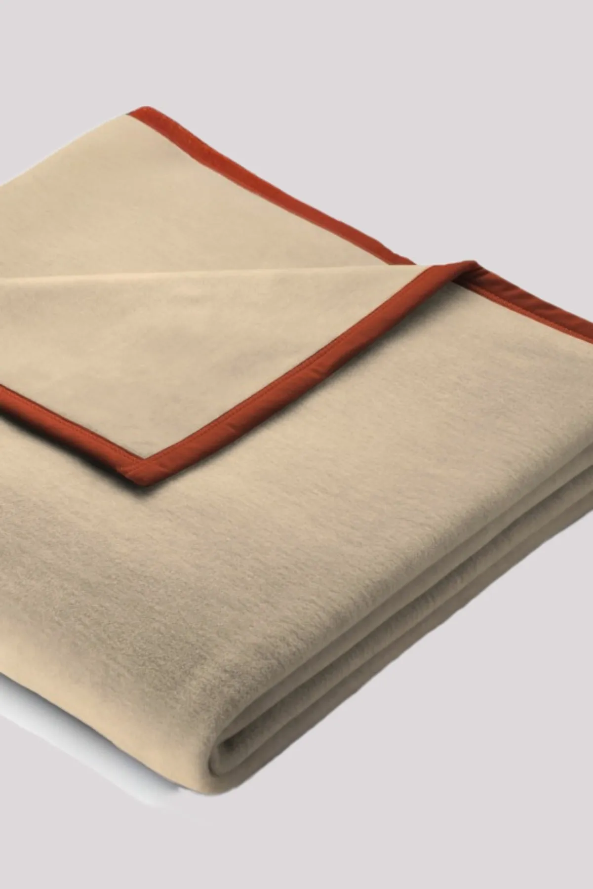 Plain Natural Terracotta Blanket