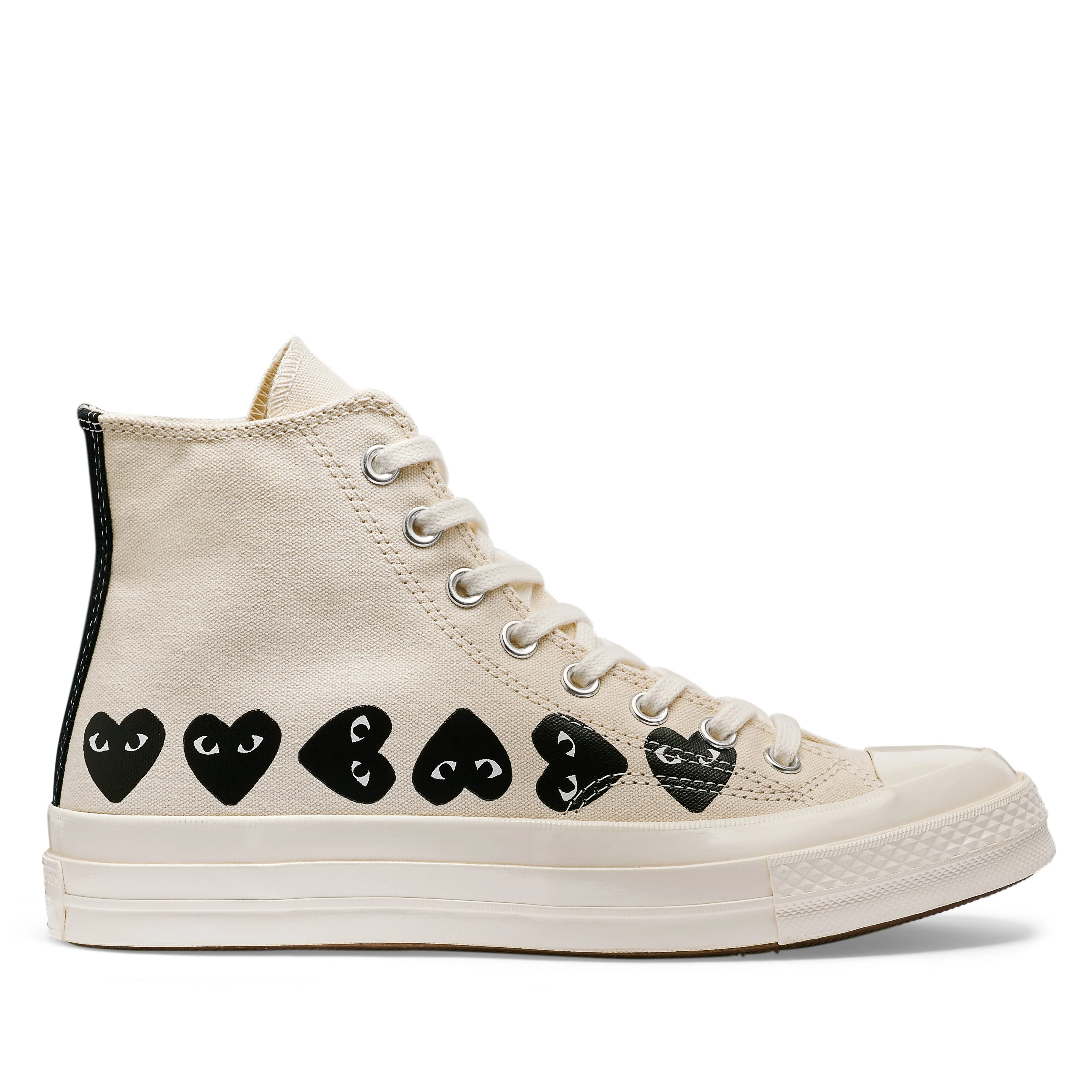 Play Converse - Multi Black Heart Chuck Taylor All Star '70 High Sneakers - (Beige)