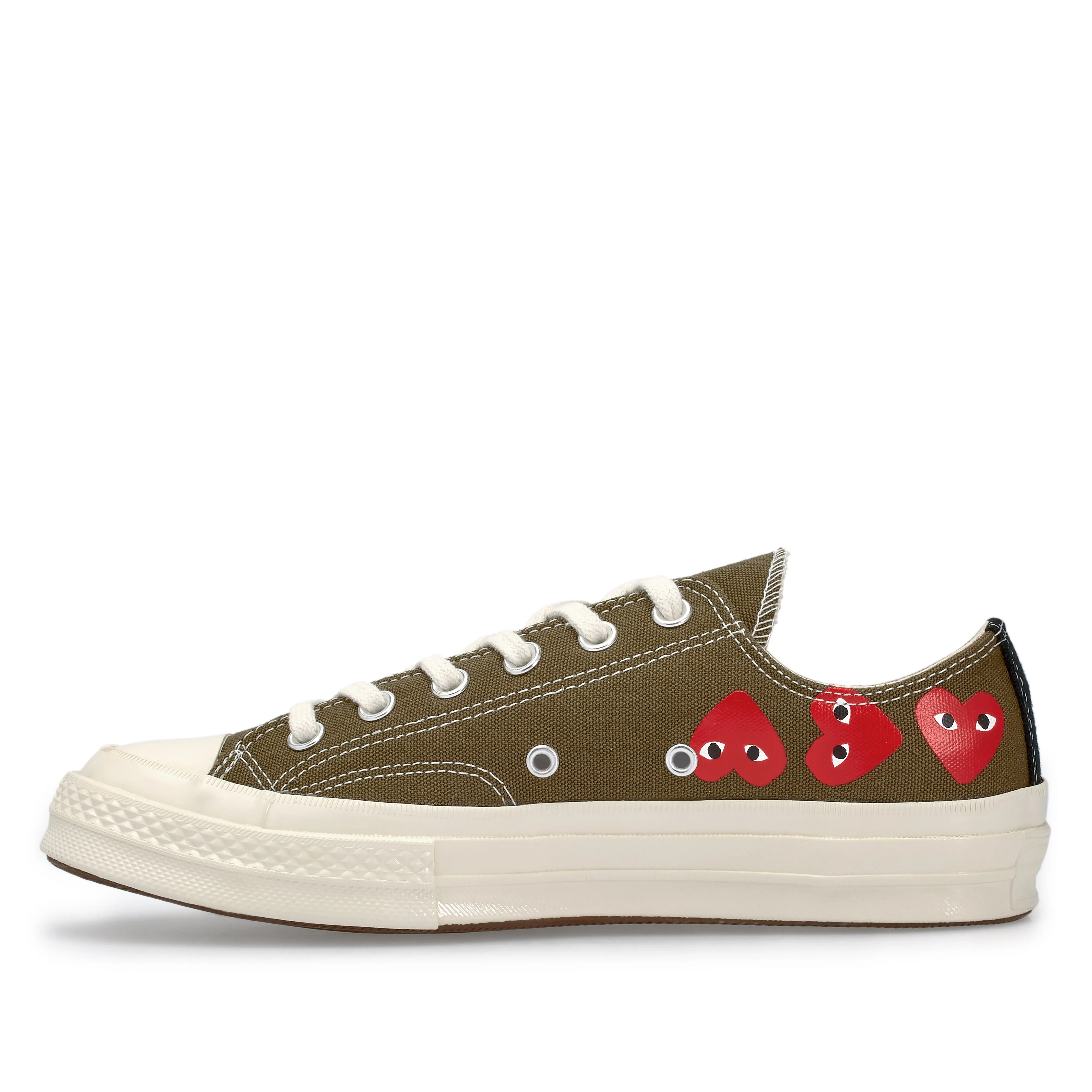 Play Converse - Multi Red Heart Chuck Taylor All Star ’70 Low Sneakers - (Khaki)