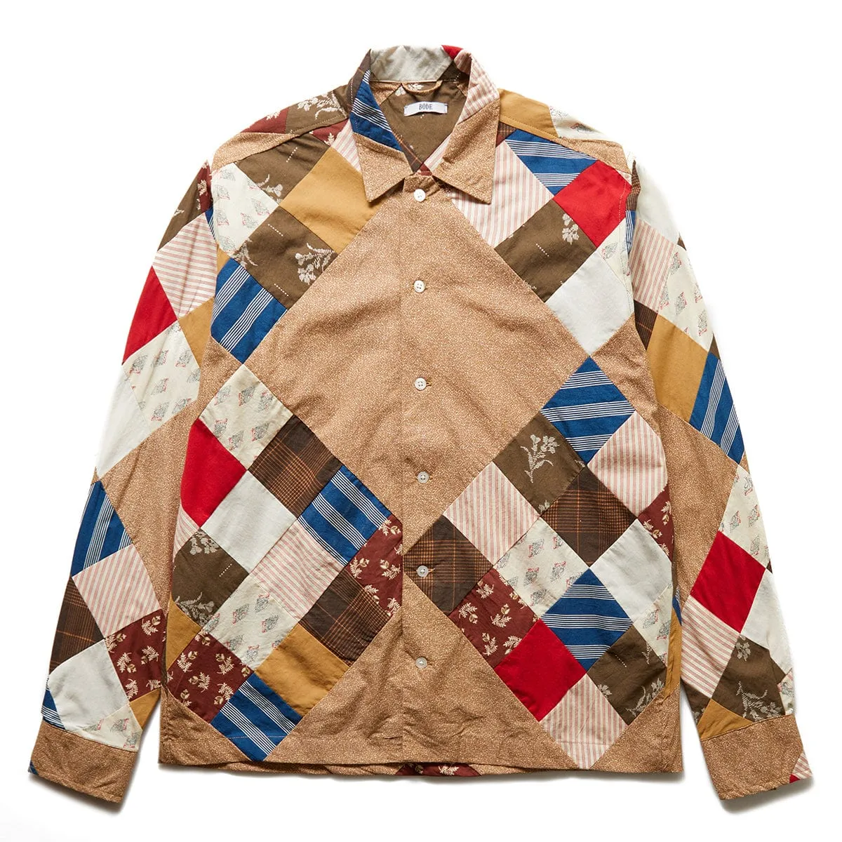 PONY CALICO QUILT LS SHIRT BROWN MULTI | Bodega