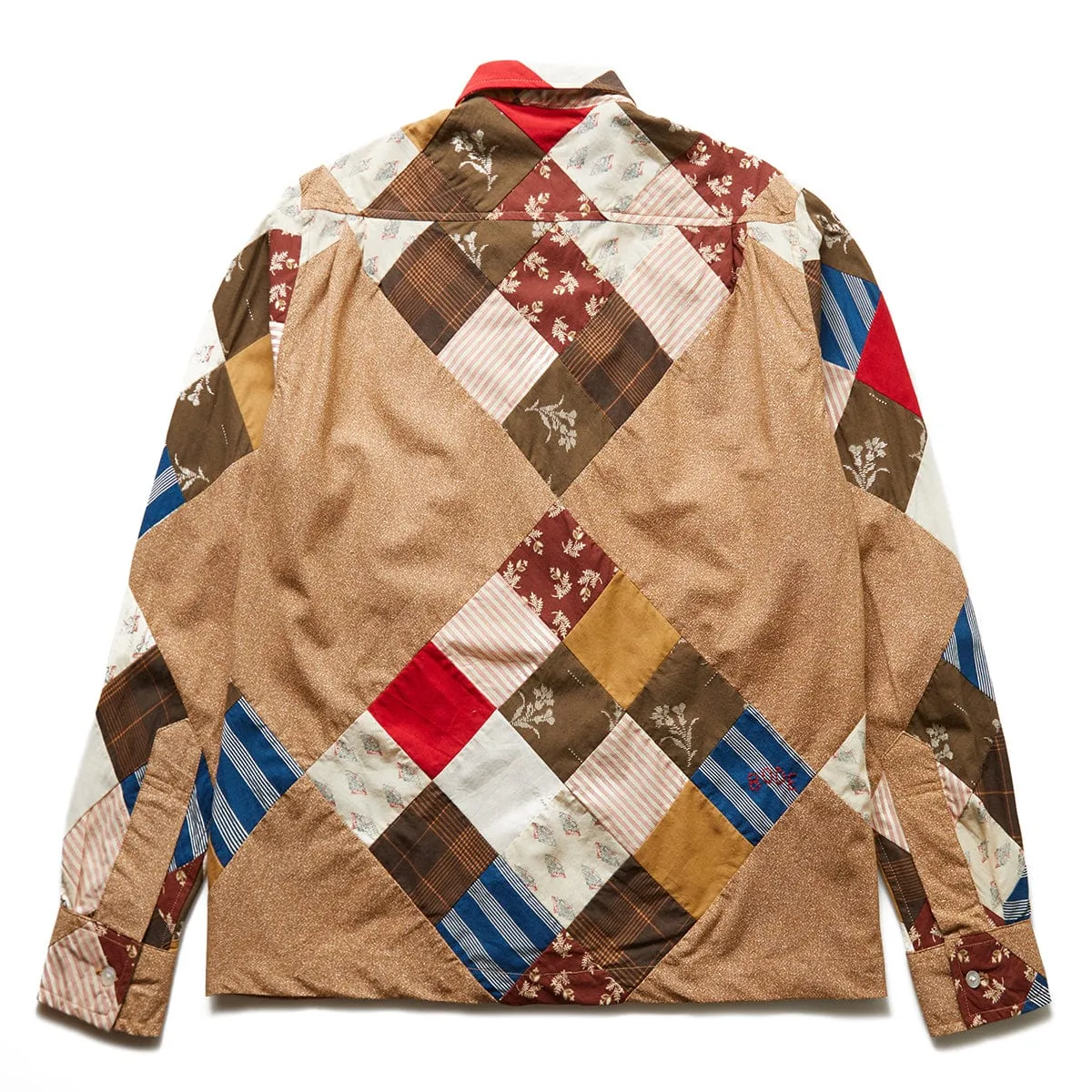 PONY CALICO QUILT LS SHIRT BROWN MULTI | Bodega