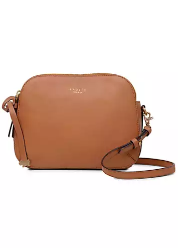 Radley London Dukes Place Dark Butter Medium Ziptop Crossbody Bag | Grattan