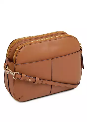 Radley London Dukes Place Dark Butter Medium Ziptop Crossbody Bag | Grattan