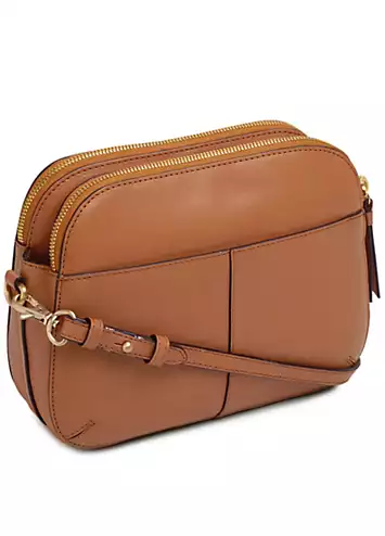 Radley London Dukes Place Dark Butter Medium Ziptop Crossbody Bag | Grattan