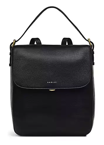 Radley London Graffton Street Medium Flapover Black Backpack