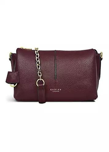 Radley London Hillgate Place Chain Dark Cherry Ziptop Crossbody Bag | Grattan