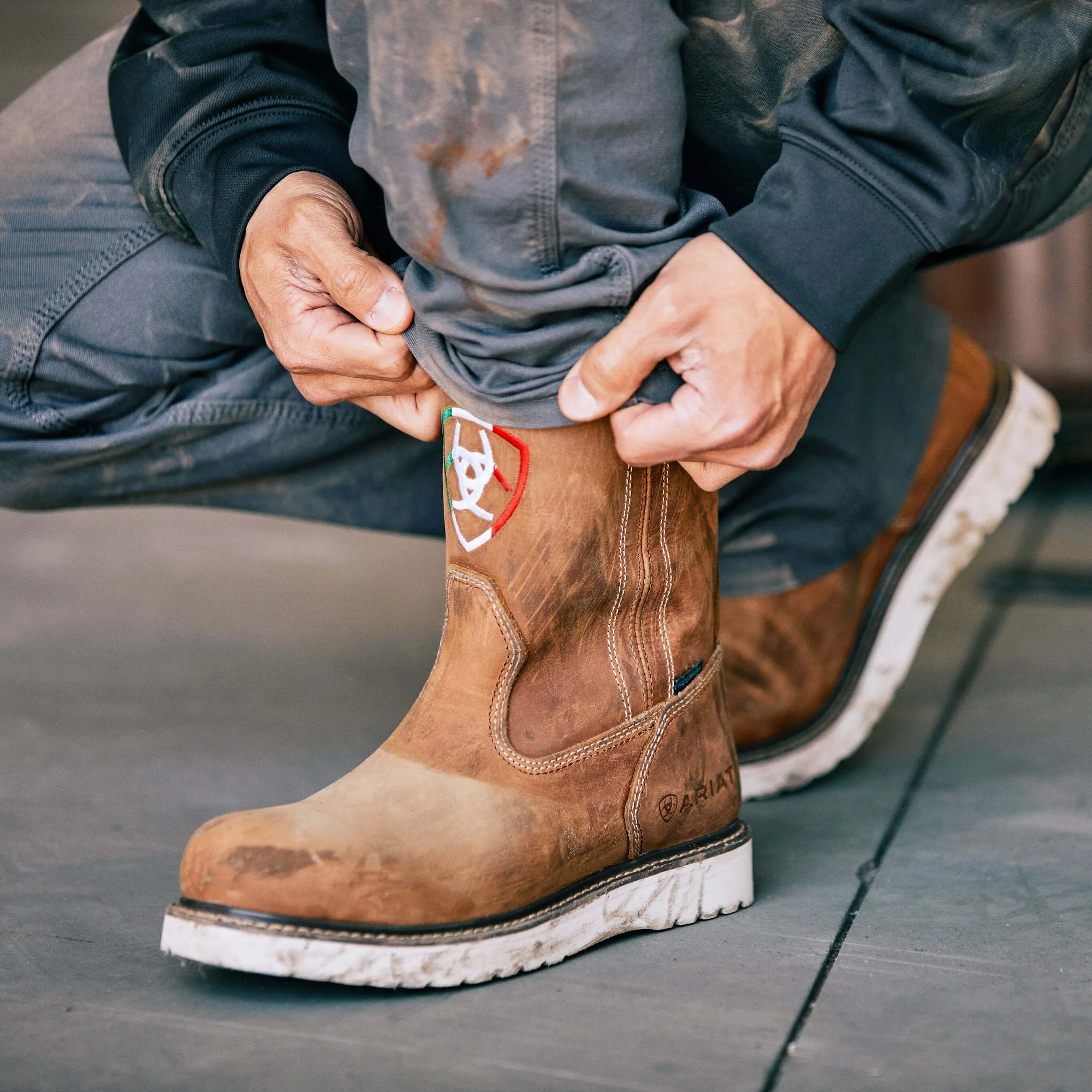 Rebar Wedge Orgullo Mexicano Waterproof Work Boot