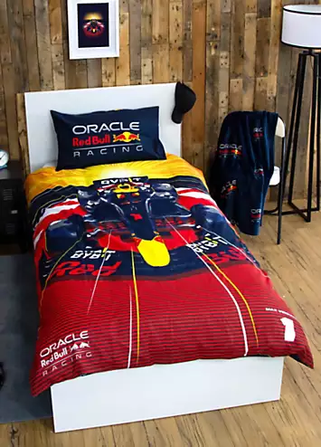 Red Bull Racing Speed Single Panel Duvet Cover Set | Kaleidoscope