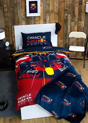 Red Bull Racing Speed Single Panel Duvet Cover Set | Kaleidoscope