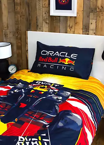 Red Bull Racing Speed Single Panel Duvet Cover Set | Kaleidoscope