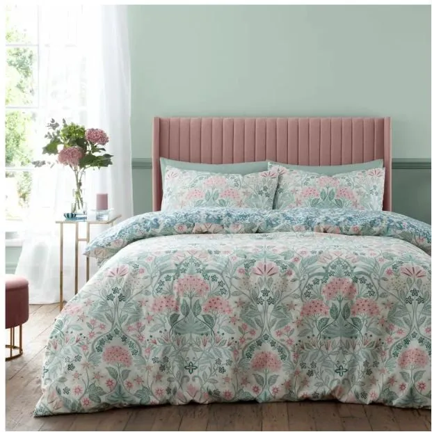 RHS Art Deco Hydrangea King Duvet Cover Set