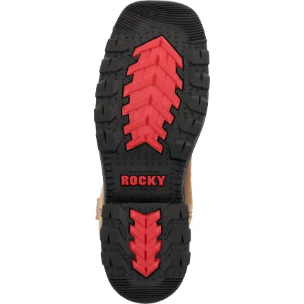 ROCKY Men's Rams Horn Waterproof Pull-On Work Boot RKW0395