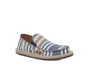 Sanuk Sidewalk Surfer Blanket Shoe-Navy Stripe