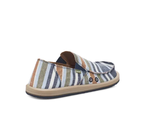 Sanuk Sidewalk Surfer Blanket Shoe-Navy Stripe