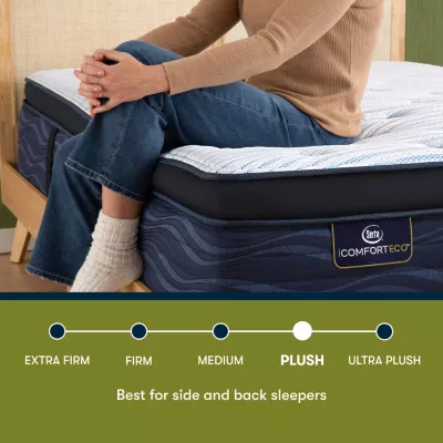 Serta iComfortECO Q20 Plush Pillow-Top Quilted Hybrid - Mattress Only