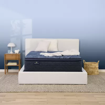 Serta Perfect Sleeper Cobalt Calm 15" Plush Pillowtop - Mattress Only