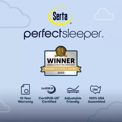 Serta Perfect Sleeper Euphoric Nights 14" Hybrid Firm Mattress + Box Spring