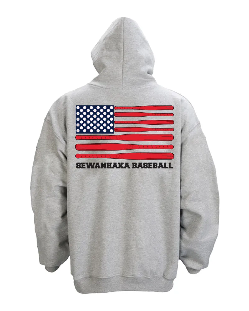 Sewanhaka Baseball Flag Hoodie