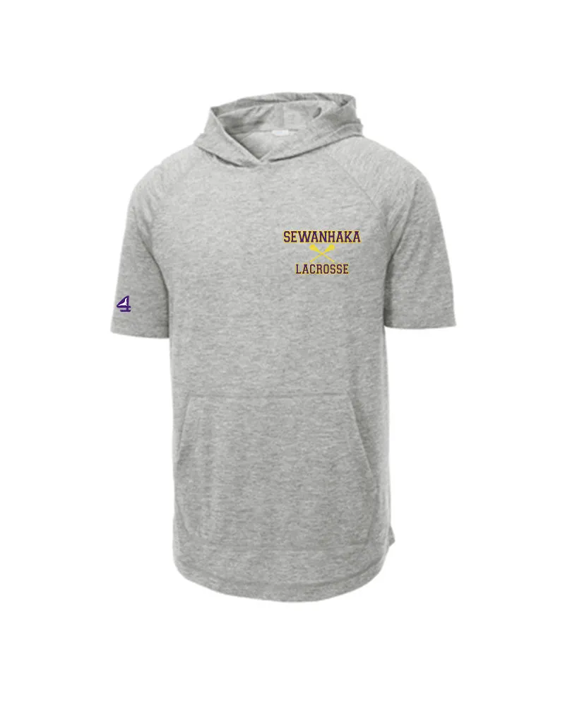 Sewanhaka Lacrosse Tri-Blend Short Sleeve Hoodie