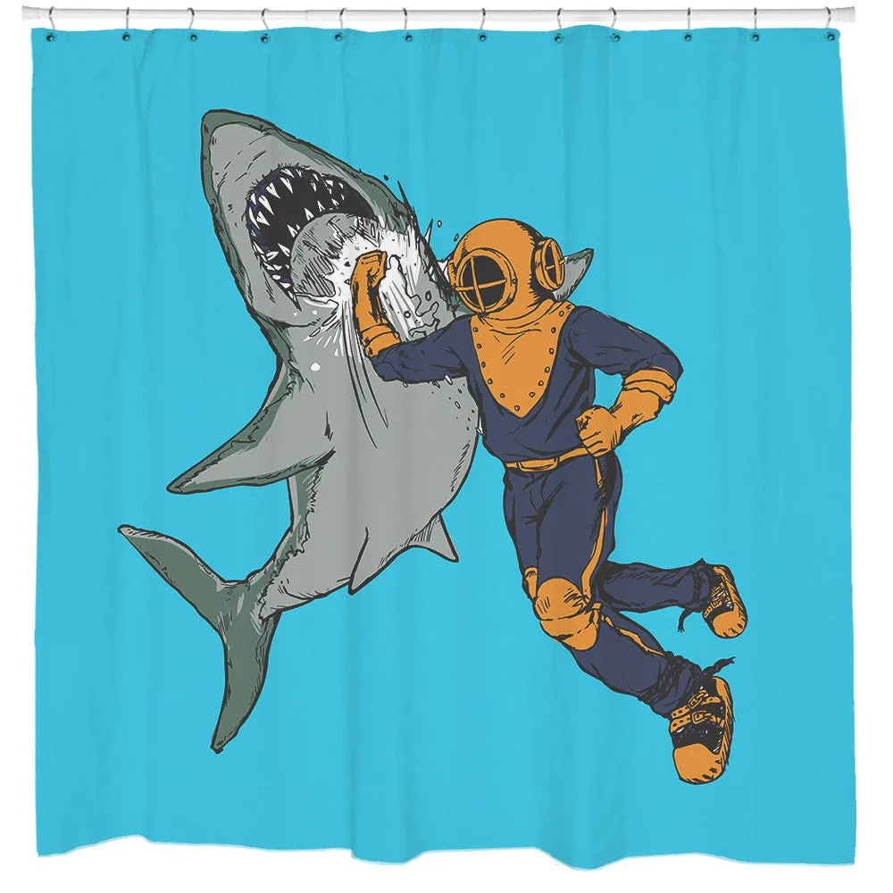 Shark Punch Shower Curtain