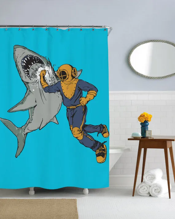 Shark Punch Shower Curtain