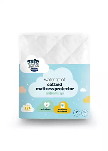 Silentnight Safe Nights Anti Allergy Waterproof Cot Bed Mattress Protector