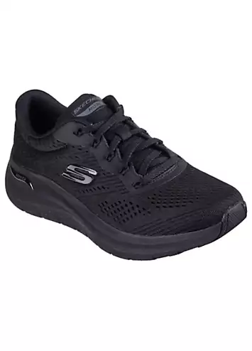 Skechers Black Mesh Arch Fit 2.0 Big League Trainers | Kaleidoscope