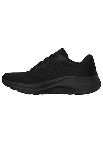 Skechers Black Mesh Arch Fit 2.0 Big League Trainers | Kaleidoscope