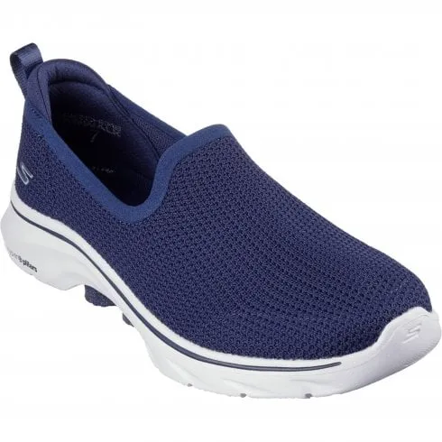 Skechers GO WALK 7 - Ivy | Navy/White | Womens Slip On Trainers