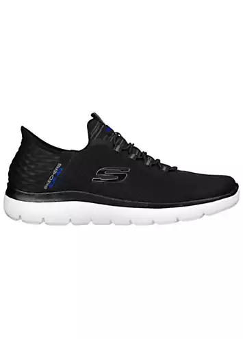 Skechers Mens Black Summits High Range Slip Ins Trainers | Kaleidoscope