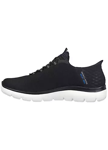 Skechers Mens Black Summits High Range Slip Ins Trainers | Kaleidoscope