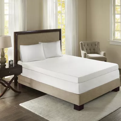 Sleep Philosophy 4" Gel Memory Foam with 3M Cover Mattress Topper