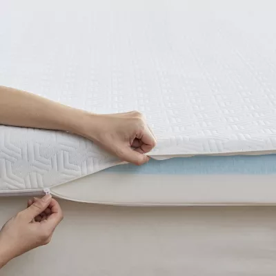 Sleep Philosophy 4" Gel Memory Foam with 3M Cover Mattress Topper