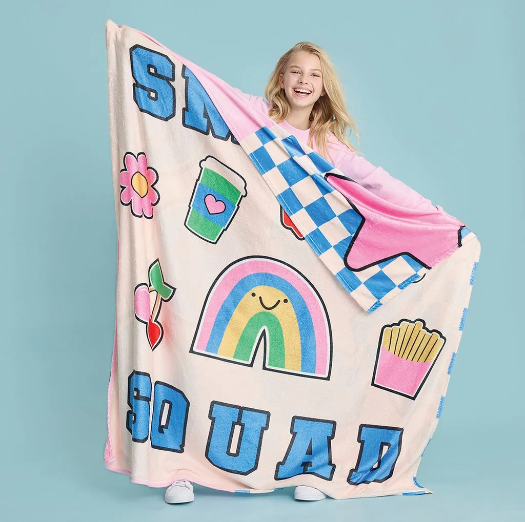 smile squad  Plush Blanket