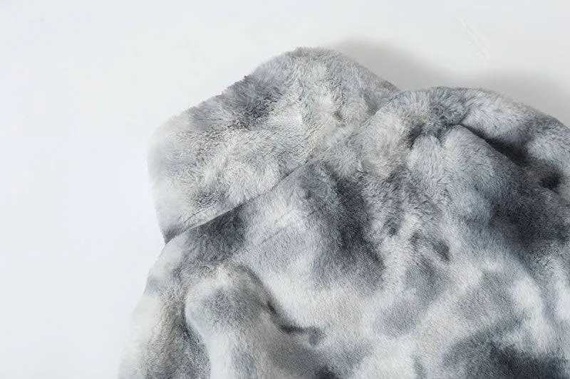 Snow Leopard | Stand-Up Collar Sherpa Jacket