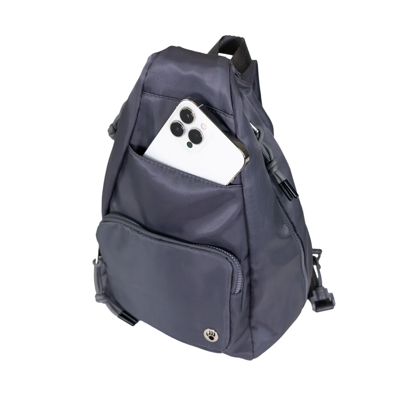 Sporty Convertible Backpack/Sling Dark Gray