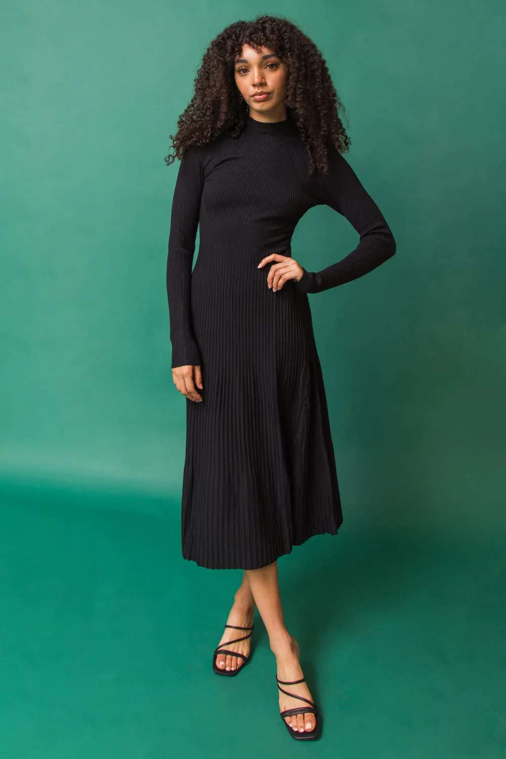 STOLEN KISSES SWEATER MIDI DRESS