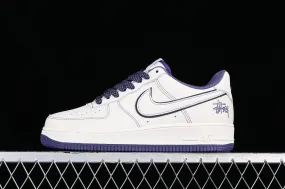 Stussy x Nike Air Force 1 07 Low Off White Purple UN1635-222