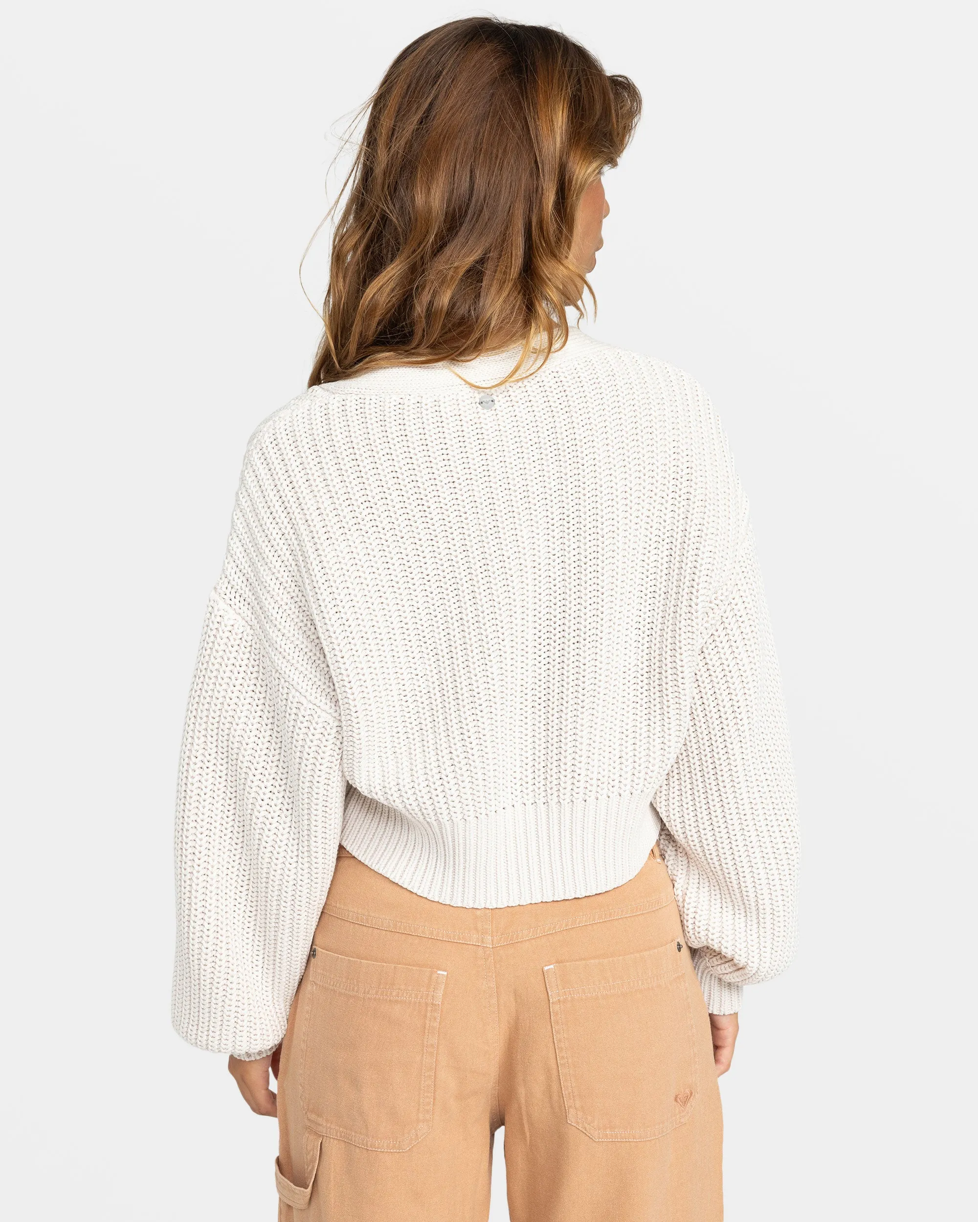 Sundaze Washed Cardigan - Egret