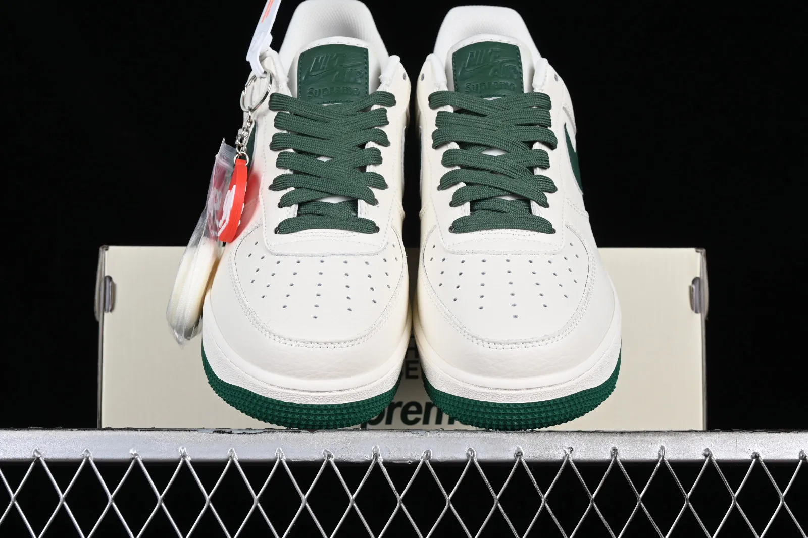 Supreme x The North Face x Nike Air Force 1 07 Low Off White Dark Green SU2305-002