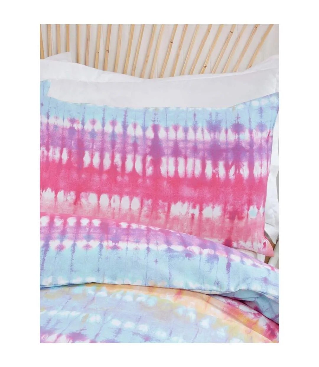 Tie dye duvet cover set blue/pink/yellow Rapport